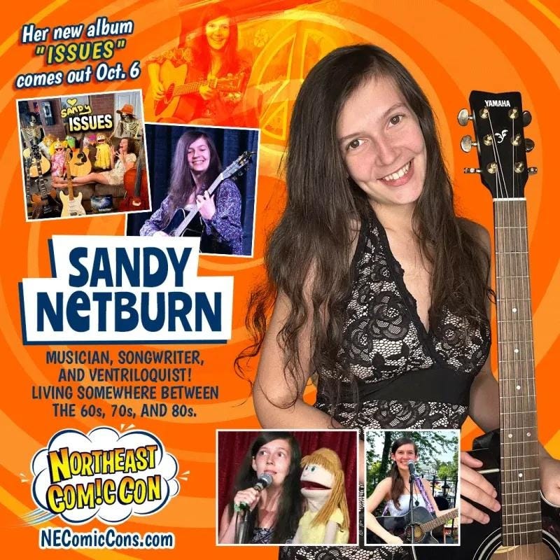 Sandy appears at NEComicCon